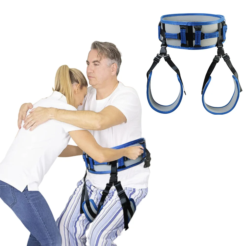 Assisted Walking Waist Support Strap, Mobility Transfer Belt, Moving Aid Belt for Elderly, Bed Transfer & Walking Assist Strap
