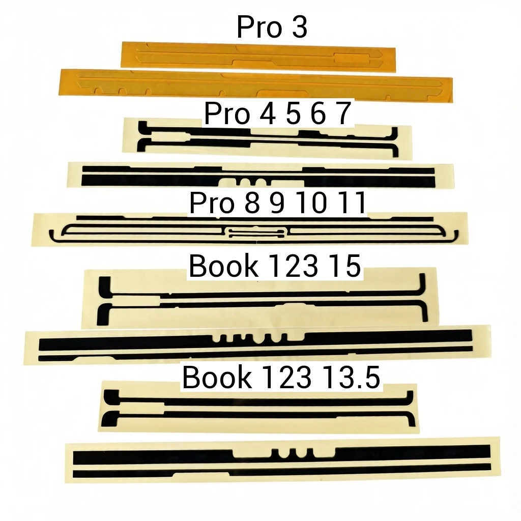 10pieces/Lot for Surface Pro 34567891011 lcd screen Stciker Adhesive Book 13.5 15inch