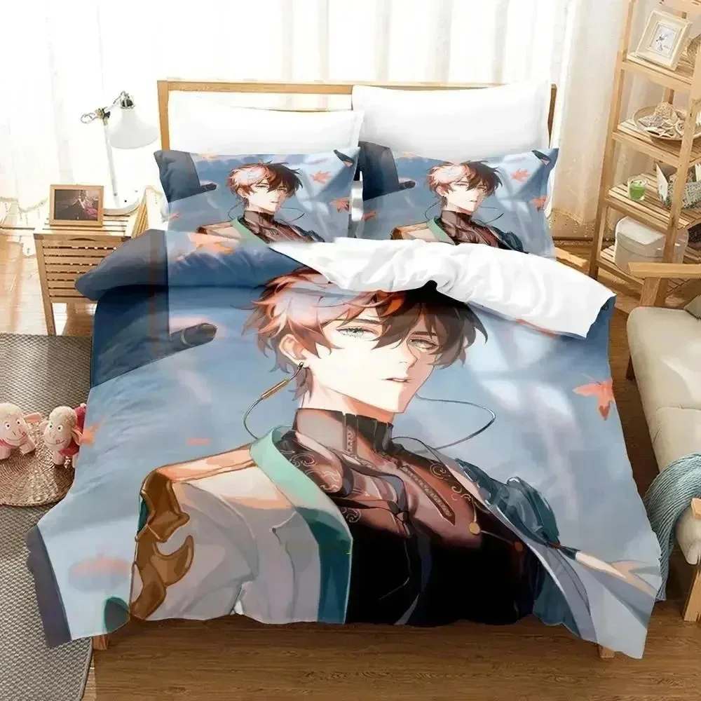 

Anime Honkai Star Rail Bedding Set For Bedroom Soft Modern Bedspreads Comefortable Kids Duvet Cover Quilt Cover And Pillowcase