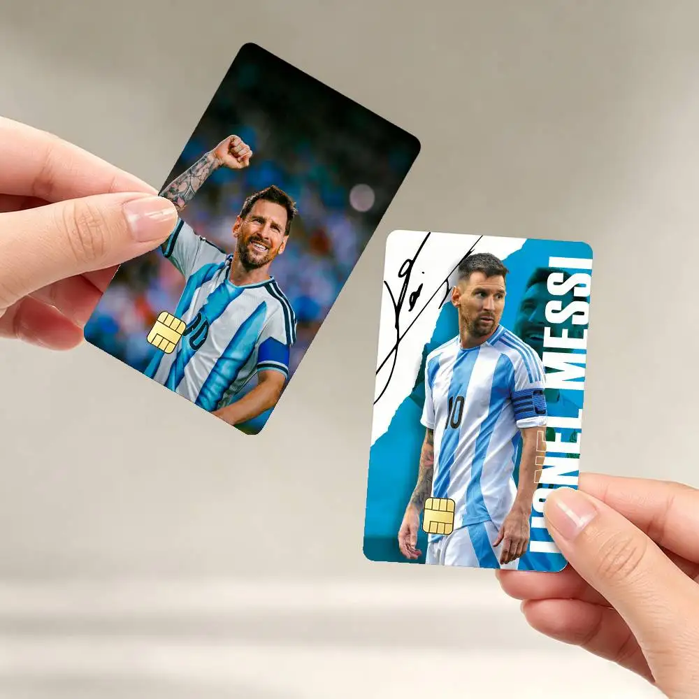 F-Football Lionel Messi-10 Sticker Film Tape Skin for Credit Card Debit Card Waterproof Stickers