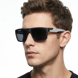 Stylish Sports Polarized Sunglasses Men Women Fashion Square Male Sun Glasses Vintage Driving Fishing Outdoor Shades UV400
