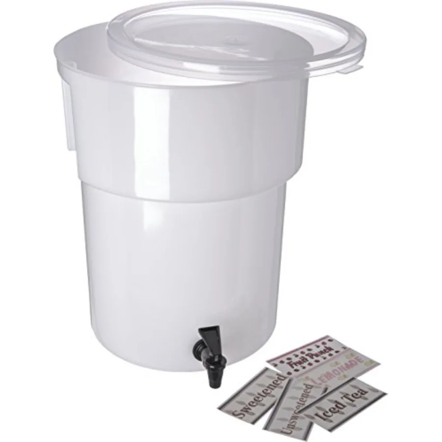 

Round Beverage Dispenser Drink Dispenser with Spigot for Catering Plastic