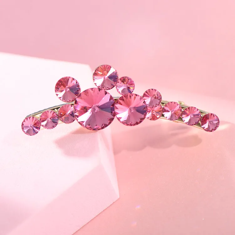 Water Diamond  Bend Clip Duck Mouth Clip bangs clip clip water Diamond small bangs Korea Edition headdress