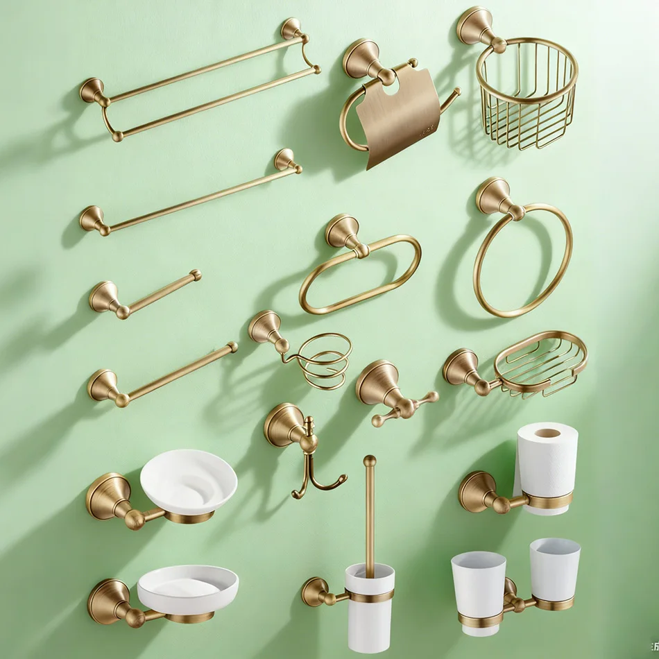 

Антикварная фурнитура для ванной комнаты, держатель для бумажных полотенец, кольцо, керамическая мыльница, корзина, подставка для чашек, держатели для туалетных щеток, набор аксессуаров для ванной