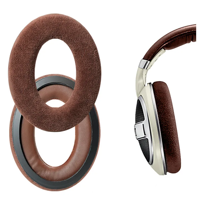 وسادات الأذن البديلة لـ Sennheiser HD 515 518 555 595 558 أجزاء سماعة الأذن وسادة جلدية مخملية سماعات الأذن غطاء الأكمام