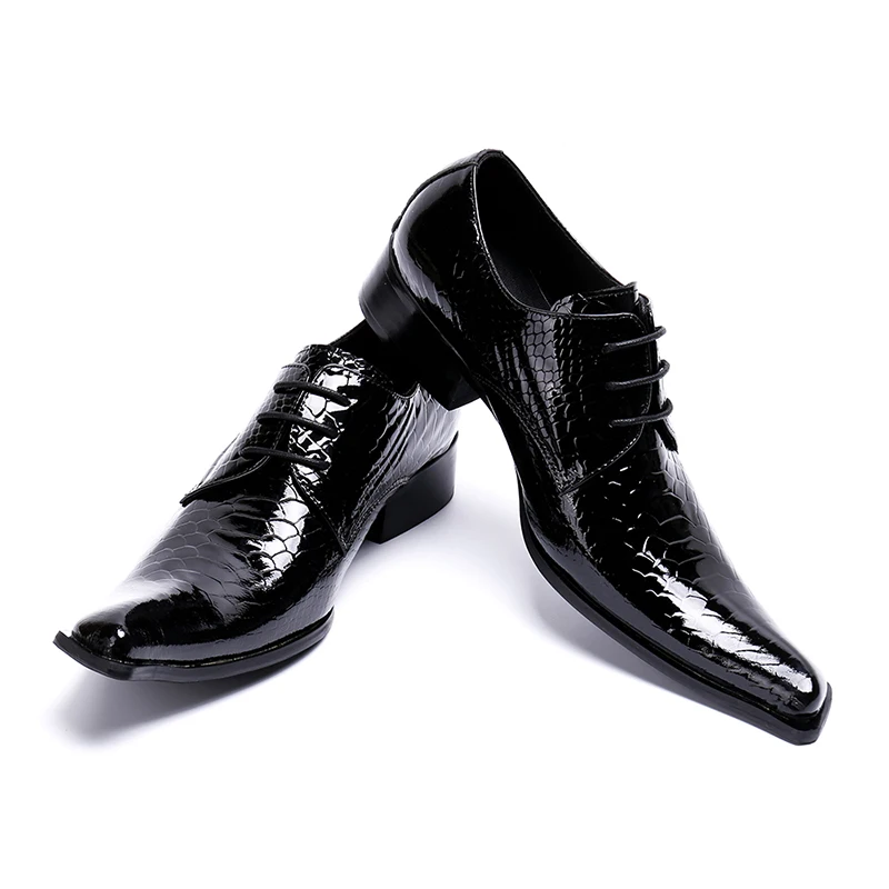 Formal Cow Leather for Man Evening Wedding Comfortable High Quality Pointed Toe Footwear Classic Shoes for Men Black