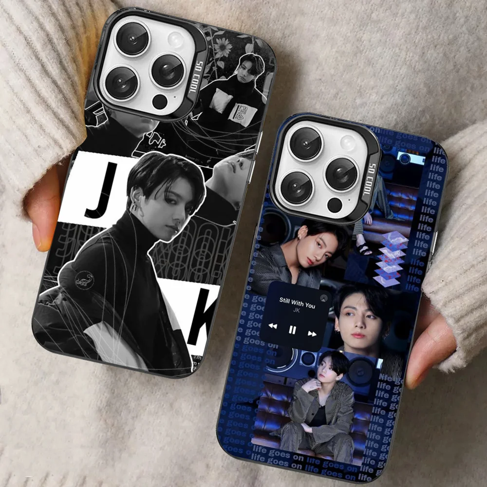 E-Euphoria J-Jungkook-K-KPOP Phone Case For iPhone 16 15 14 13 12 11 Pro Max X XR XSMAX 8 7 Plus Matte Shockproof Back Cover