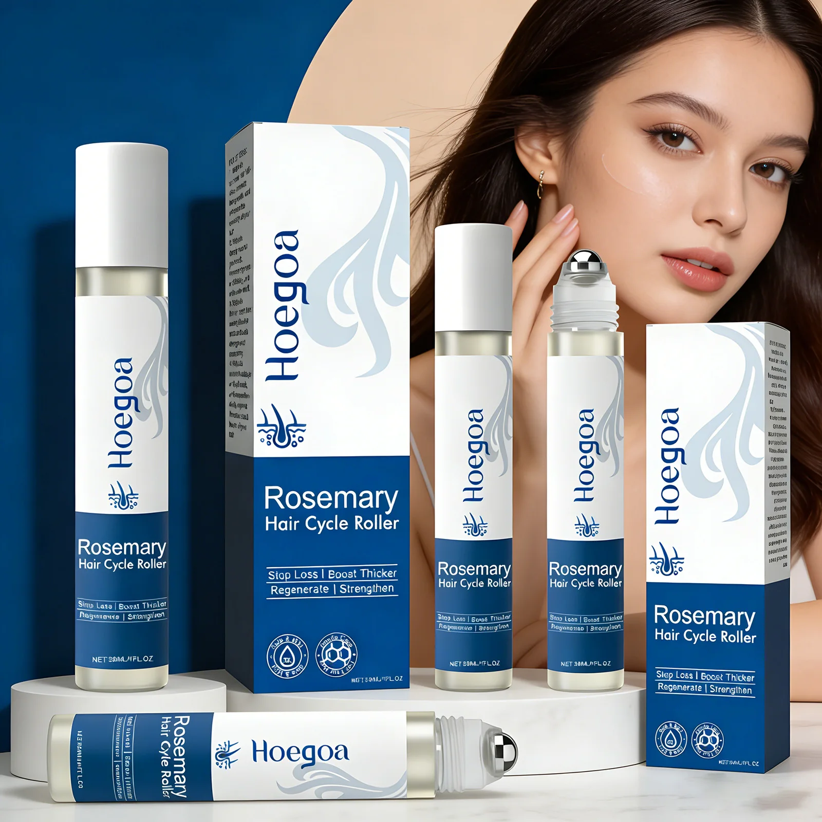 

Сыворотка для роста волос с розмарином в роликовом аппликаторе - расслабляющее средство для кожи головы и стимулятор фолликулов, против выпадения волос, питательное и увлажняющее масло для ухода за волосами