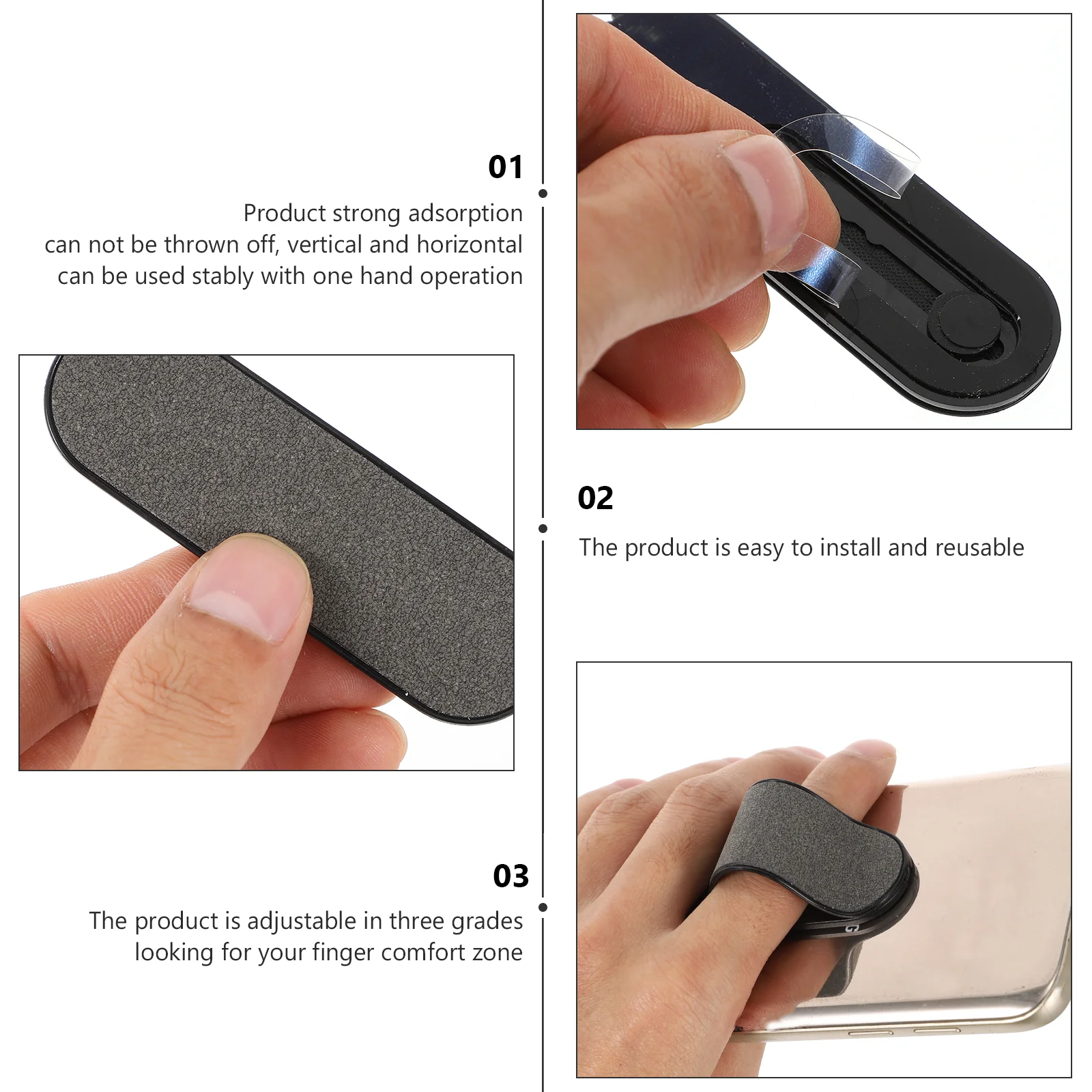 Finger Strap Phone Accessory Phone Ring Holder Secure Grip Cell Phone Accessory Mobile Phone Stand Phone Mount