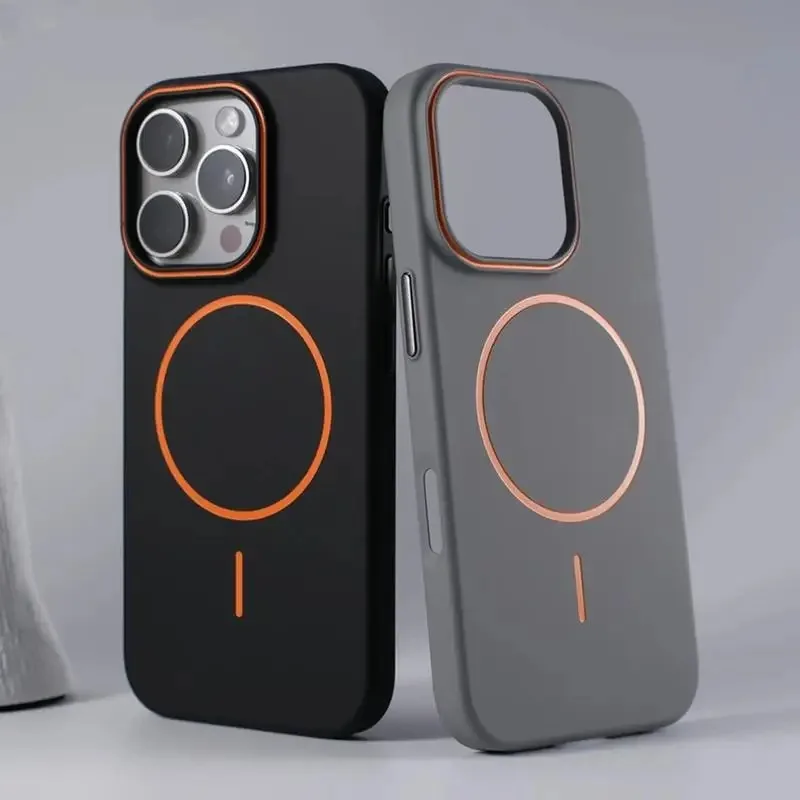 

for Magsafe Wireless Charge Protective Case for iPhone 16 15 14 13 12 11 Pro Max Plus Ultrathin Shockproof Magnetic Hard Cover