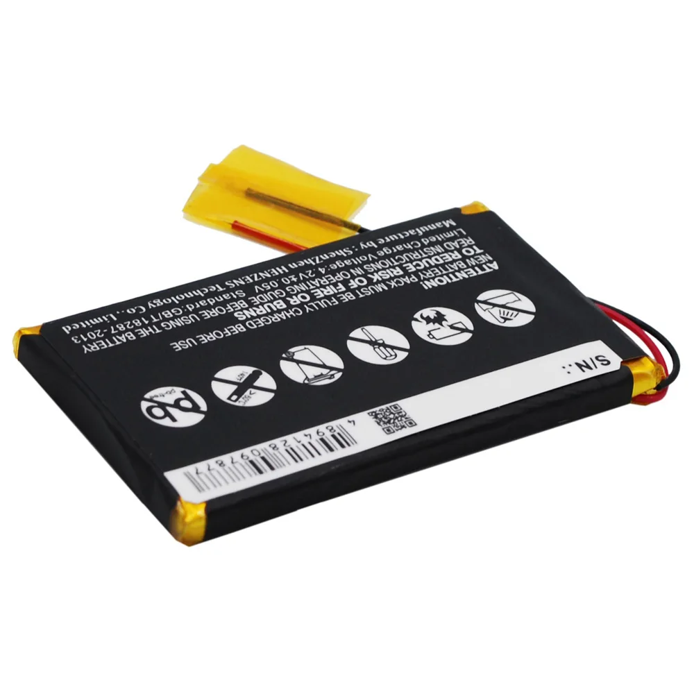 Cameron Sino Amplifier Battery For Fiio EO7K Part Number Fiio PL503560 1S1P 1300mAh