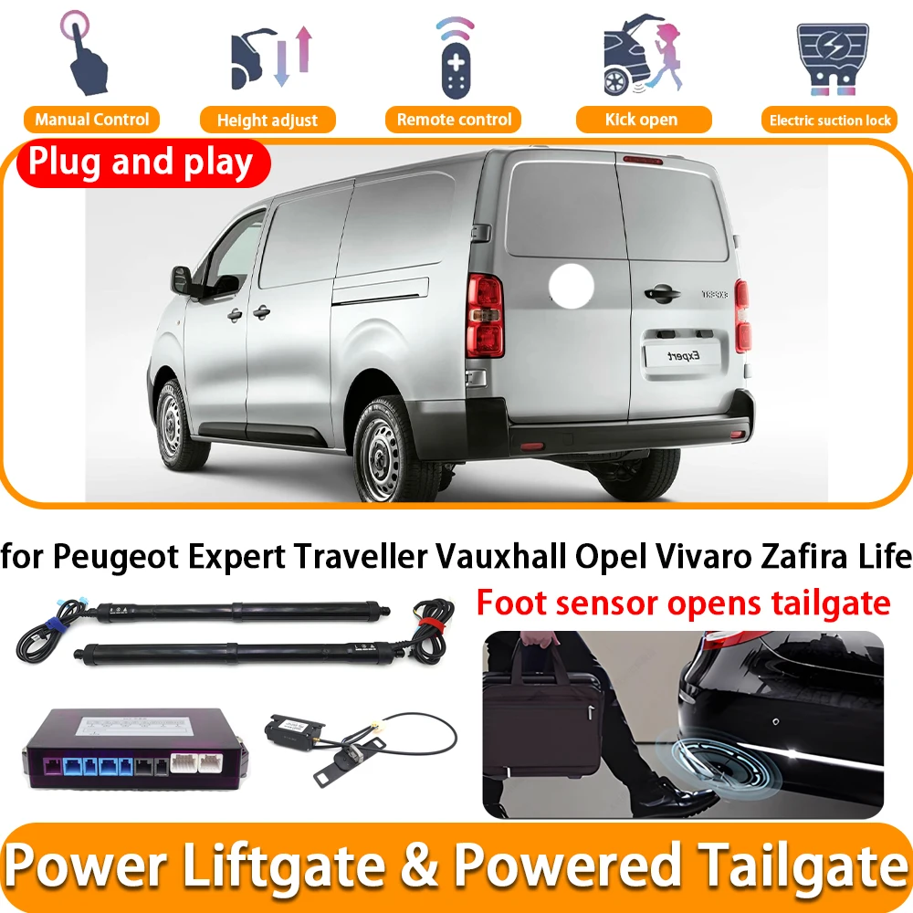 for Peugeot Expert Traveller Vauxhall Opel Vivaro Zafira Life OEM Car Electric Automatic Powered Tailgate Power Liftgate System
