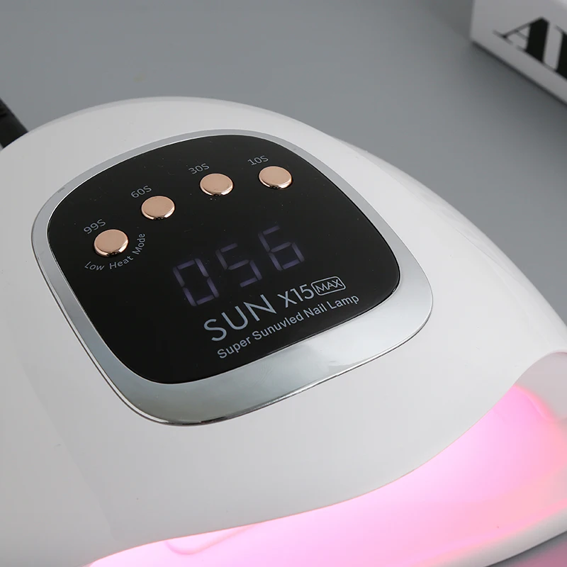 280w sol x15max prego rápido secador uv lâmpada led manicure branco fototerapia máquina 10/30/60/99s temporizador unhas gel polonês ferramentas de luz