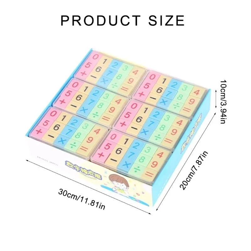 مجموعة محايات الرياضيات التعليمية مجموعة متنوعة من الأشكال الملونة النابضة بالحياة ملحق محمول للمشاركة في الفصول الدراسية 15UB #6