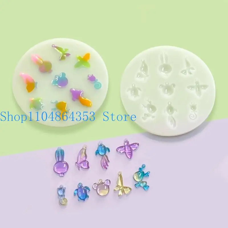 652F DIY Ohrringe Silikon Form Epoxidharz Ohr Tropfen Formen Handgemachte Schmuck Handwerk – Detail 3