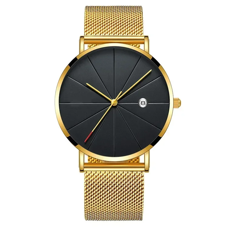 Reloj de cuarzo resistente al agua para hombre, cronógrafo de pulsera de lujo, color marrón, diseño creativo, ideal para negocios, novedad