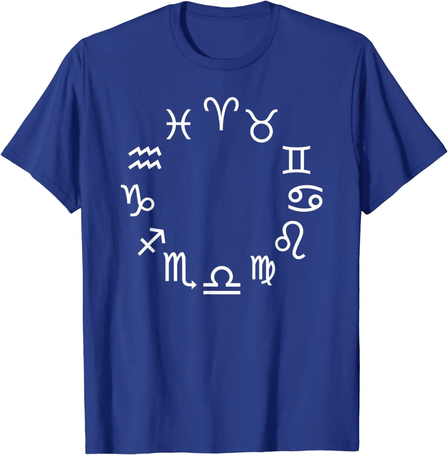 Horoscope Constellation Astrology Zodiac Signs T-Shirt 100% Cotton O-Neck Summer Short Sleeve Casual Mens T-shirt Size S-3XL