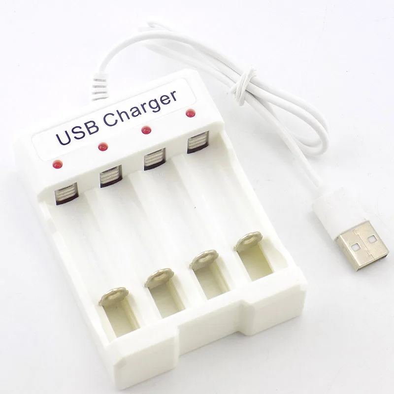 Universal USB Output Battery Charger 3/4 Slot Adapter For AA/AAA Battery Rechargeable Quick Charge Battery Charging Tools E1