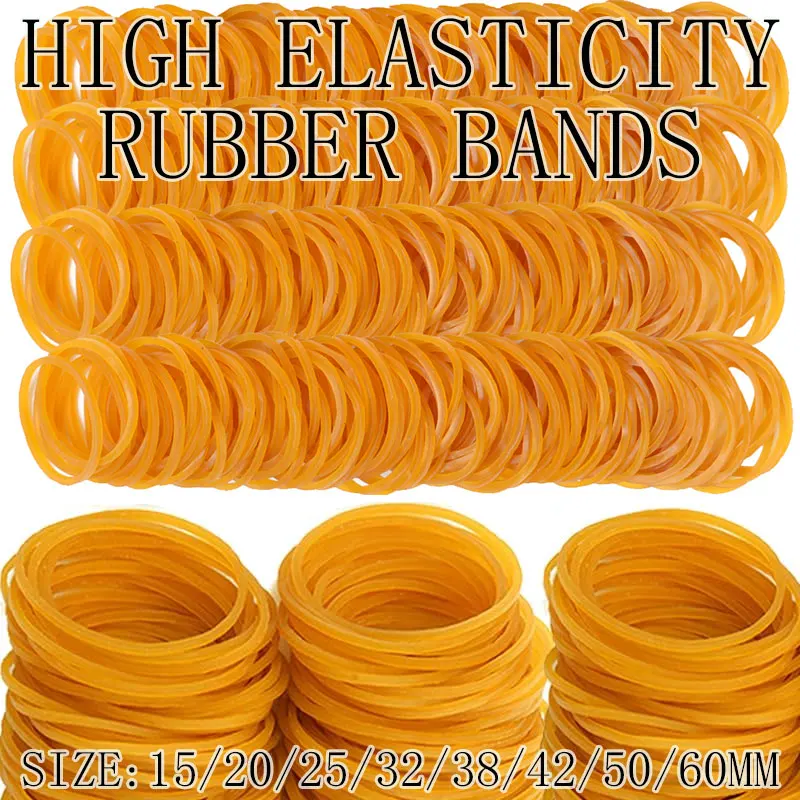 Bulk sales High Elasticity Rubber Bands 15-60mm Soft Elastic Band Fasteners Used For Office School Home DIY Supplies