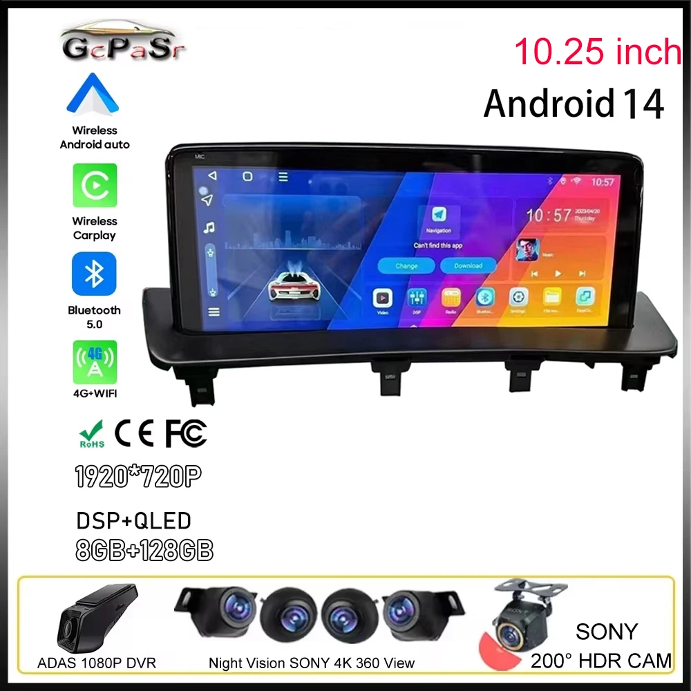 10.2 inch For Mazda CX-9 CX 9 CX9 2016-2021 CX2 CX-2 CX3 DEMIO 2 2017-2018 Android Car Multimedia Player GPS Auto Radio CarPlay