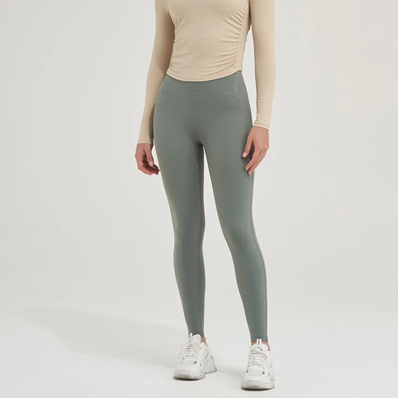 TRY TO BN Yoga broek sport leggings fitness naakt gevoel hoog getailleerd push-up hippe lift tummy control workout gym panty vrouwen