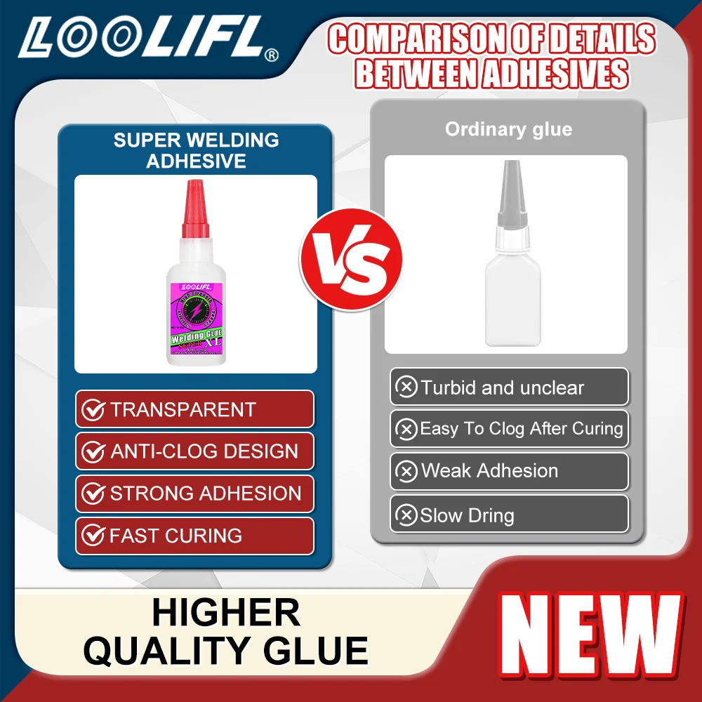 LOOLIFL 20/50 グラム溶接高強度オイル接着剤ユニバーサルスーパー接着剤超強力接着剤プラスチック木材セラミック金属はんだ付け剤