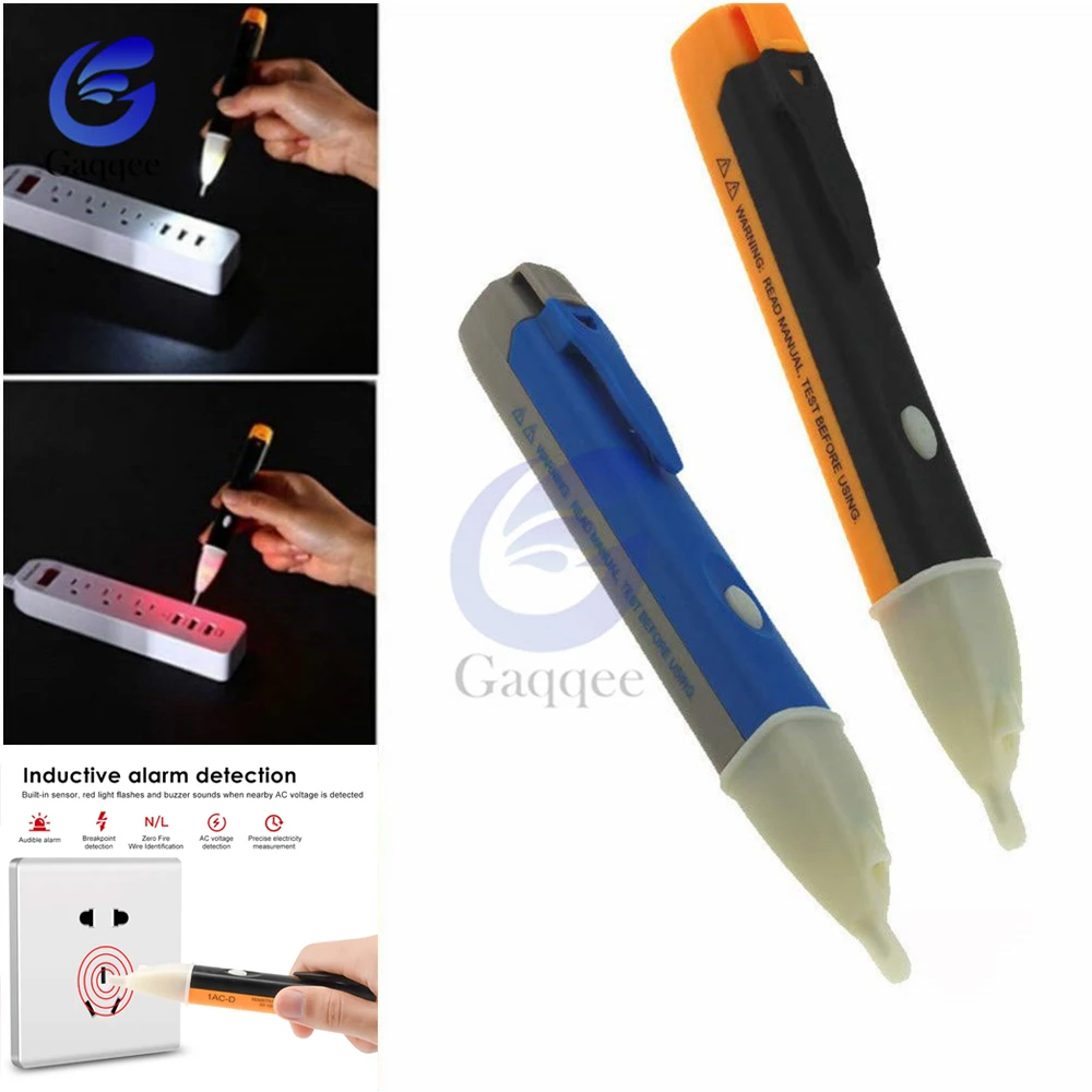 Electric indicator 90-1000V Non-Contact Socket Wall AC Power Outlet Voltage Detector Sensor Tester Pen LED light AC 110V-220V