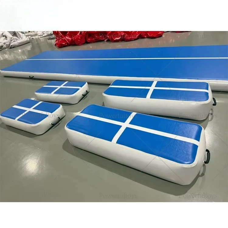 Small size double-wall PVC inflatable air cushion bed, portable bouncing floor mat