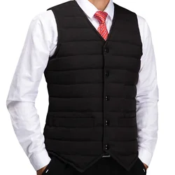 Mens Down Vest 6XL 7XL 8XL Plus Size Men Autumn Warm Sleeveless Jackets Male Winter Casual Waistcoat Homme Clothing Casual