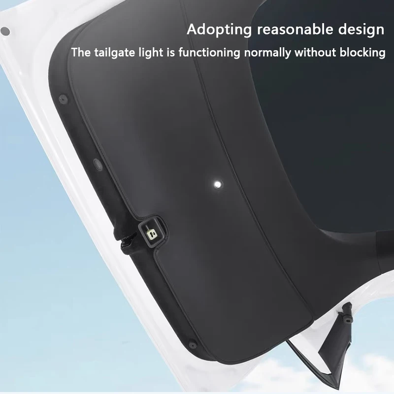 Für Tesla Model YL 6-Sitzer Kofferraum-Schutzauflage aus Leder, Hinterer Laderaum-Schutz, Anti-Schmutz-Pad, Auto-Innenausstattung Zubehör – Detail 3