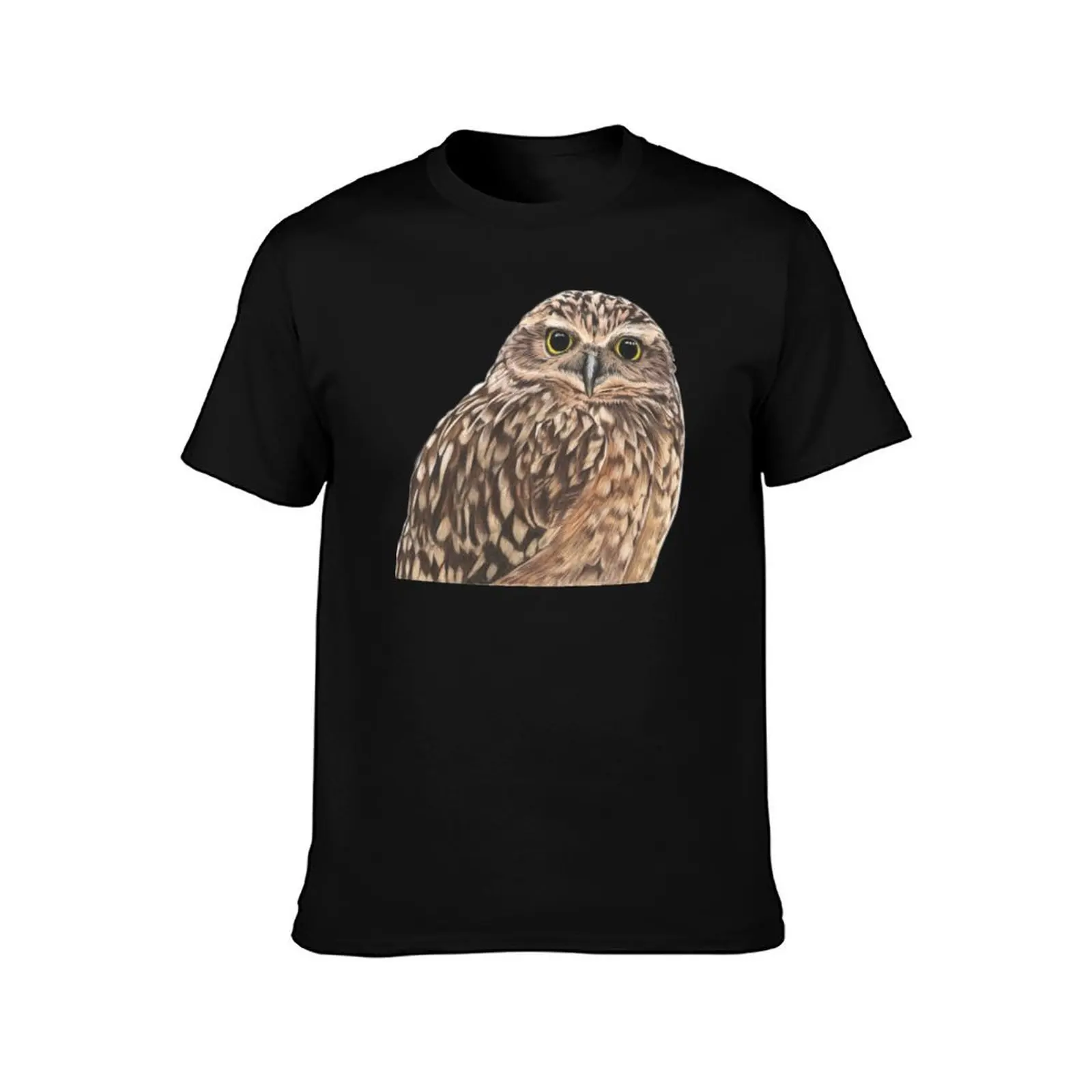 A little Burrowing Owl T-Shirt Vintage Style Printed Top T-Shirt