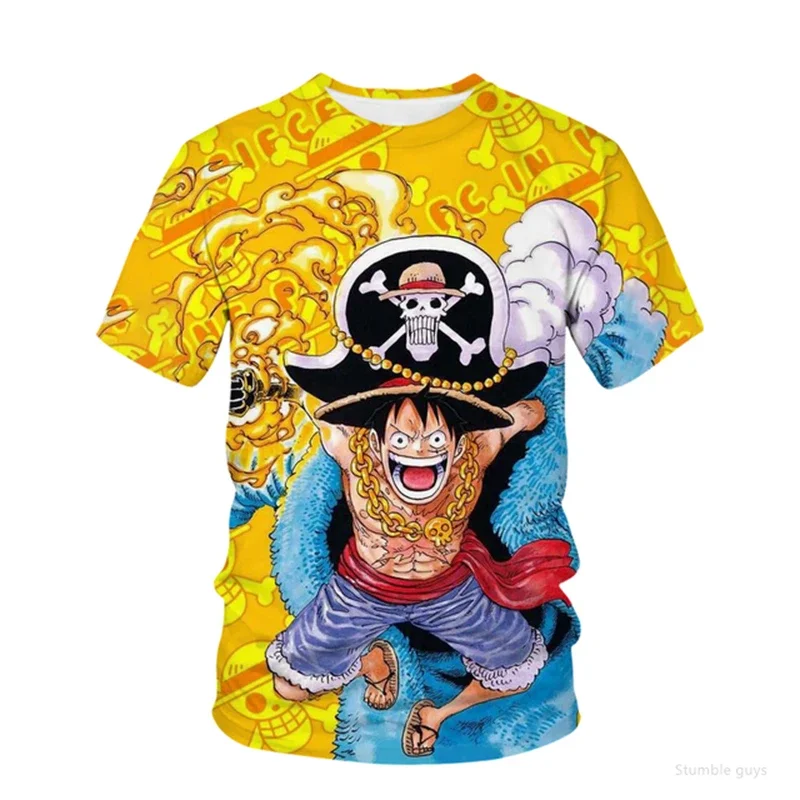 Men's Casual One Piece T-Shirt Sabo Modern Print Boys Clothes Girls Short Sleeve Men Jersey Breathable Summer