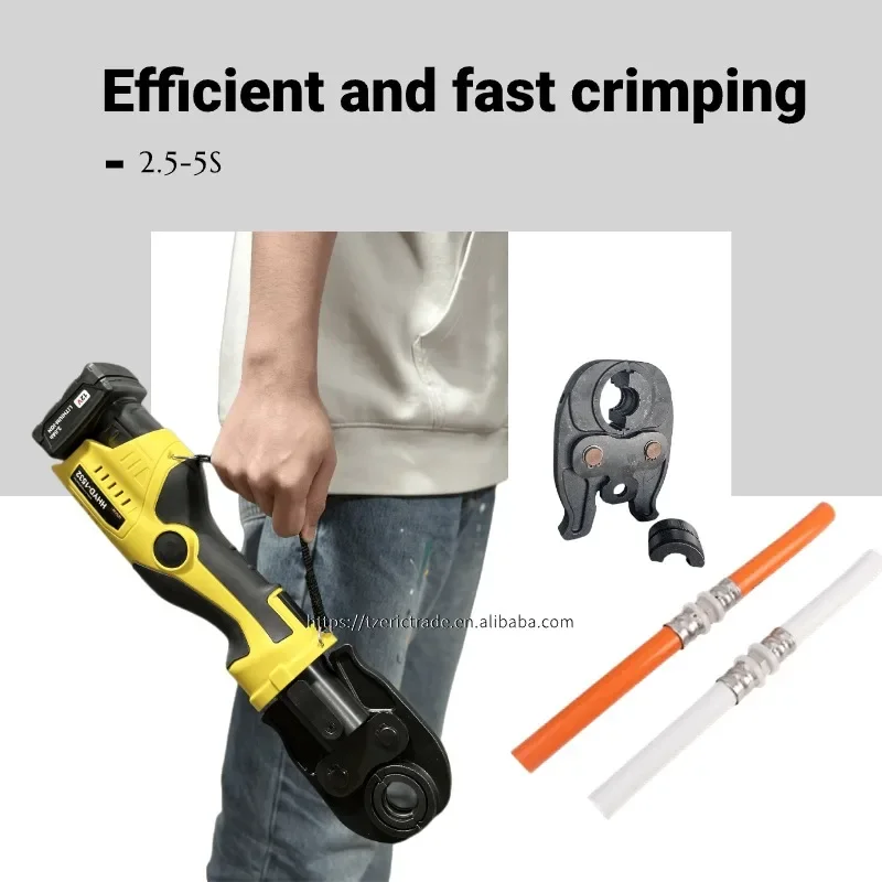 Cordless Mini Press Tool Combo Kit, Electric Hydraulic Crimping Pliers, ProPress Jaw, Pressing Copper Pex Pipes