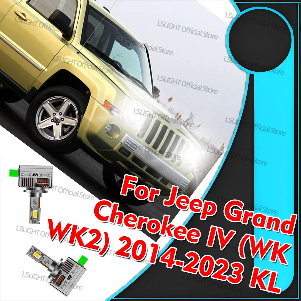 

2x HID To LED Headlights 30000LM Super Brightness D3S D3 Lamps 110W Bulbs For Jeep Grand Cherokee IV (WK WK2) 2014-2023 KL Wagon