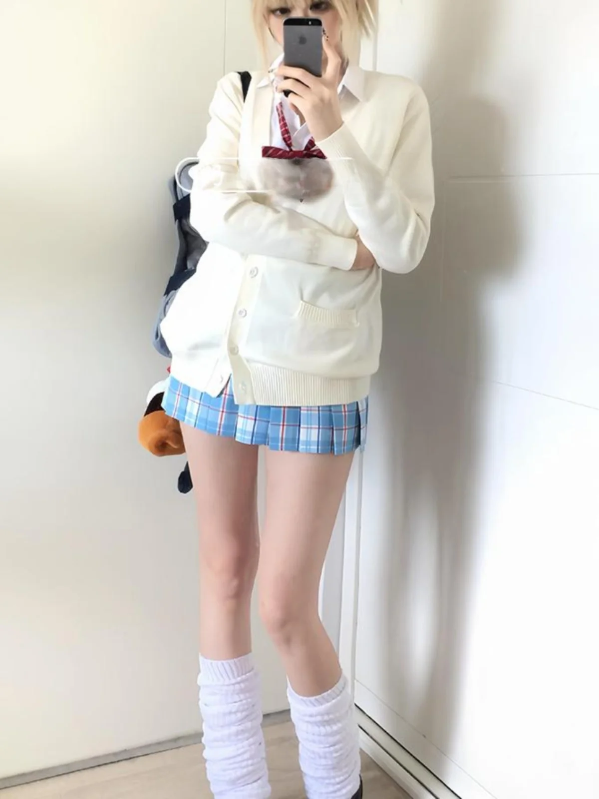 

Свободный длинный вязаный кардиган с длинными рукавами для женщин, осенне-зимняя японская модная верхняя одежда в стиле колледж, универсальная модель JK S...