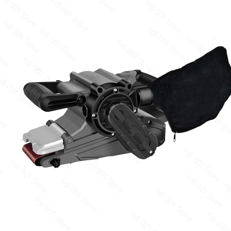 For HBS76B Electric Woodworking Belt Dust Bag Sanding Machine 220V Lifting Flat Bottom Polishing Hand Tool for Woodworking