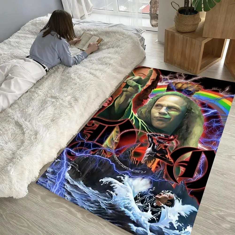 

D-DIOS Rock cool fashion Floor Mat Soft Thickened Non-Slip Door Mat for Living Room Home Decor Flannel Rugs