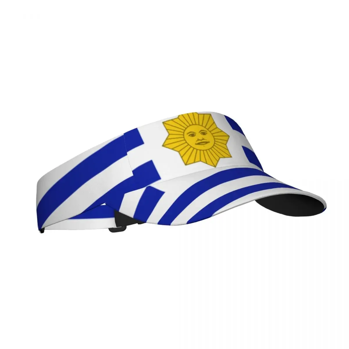 Summer Sun Hat Men Women Adjustable Visor Top Empty Flag Of Uruguay Sports Tennis  Running Sunscreen Cap