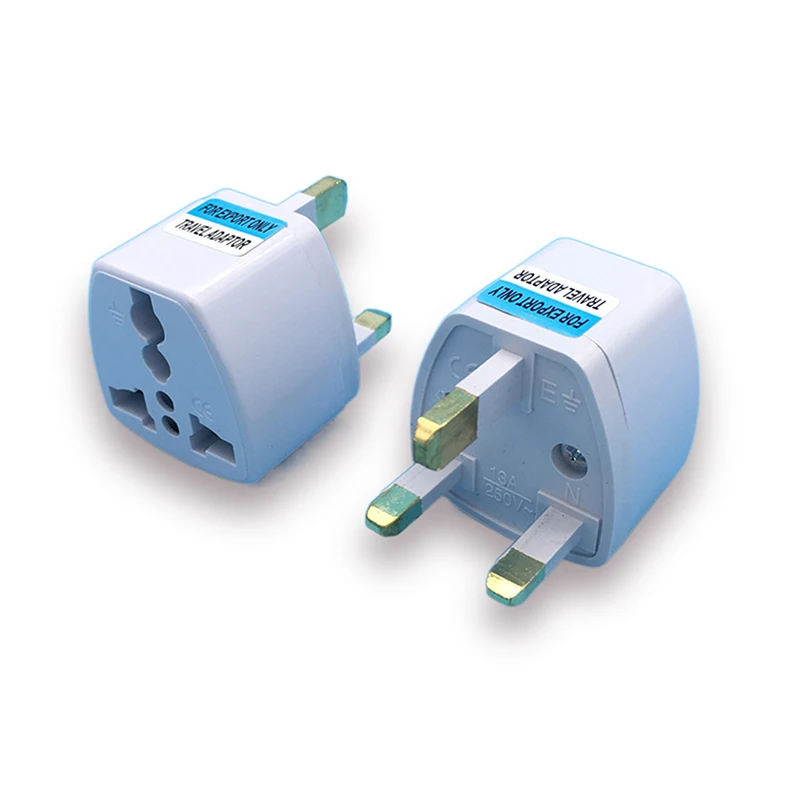 UK/HK Travel Adapter Plug - 10A 250V British Standard Socket for Singapore, Malaysia & Macau, Universal Converter