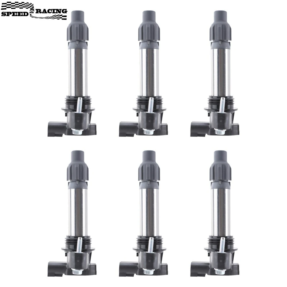 

UF569 12590990 12610626 12618542 3340078J00 6X высокопроизводительная OEM катушка зажигания и свечи зажигания для GMC Chevy Cadillac UF569