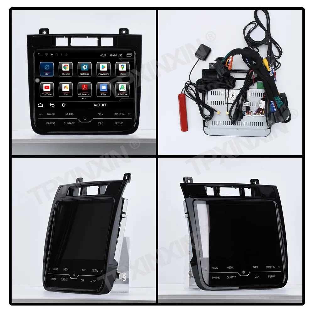 

Автомобильная магнитола для Volkswagen Touareg 2011-2017, Android GPS-навигация, мультимедийный стерео-ресивер, головное устройство с офлайн-картами