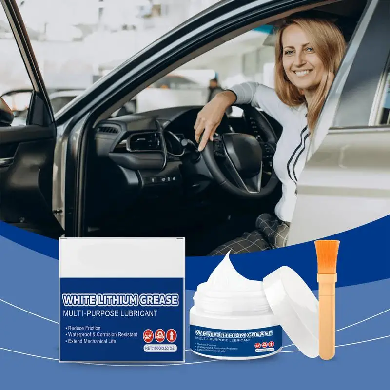 

Car Sunroof Track Lubricating Grease Door Abnormal Noise Antirust Oil White Mechanical Maintenance Gear Bearing Oil Grease Kit