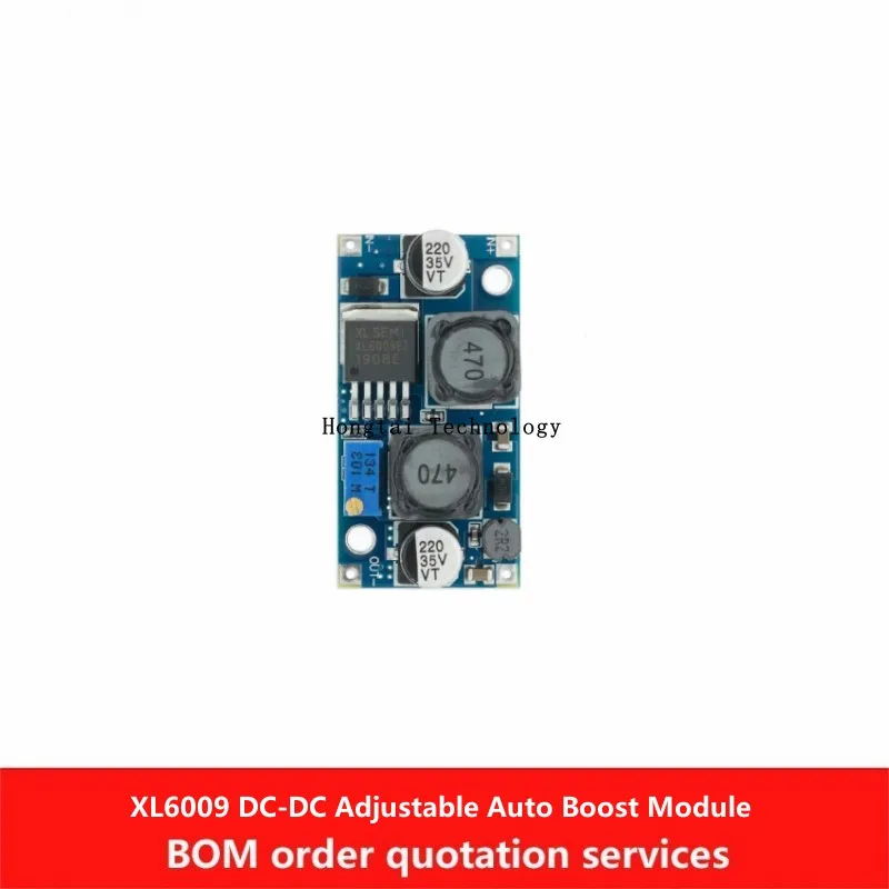 Módulo DC-DC Buck-and-Boost XL6009 com Entrada de 5V-32V e Adaptação de Tensão Ampla para Painel Solar e Auto Buck-and-Boost