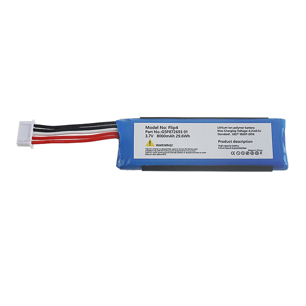 3.7V 8000mah Flip 4 battery for New replacement GSP872693 01 for JBL Flip 4/Flip 4 Special Edition battery 1-5PCS view 2