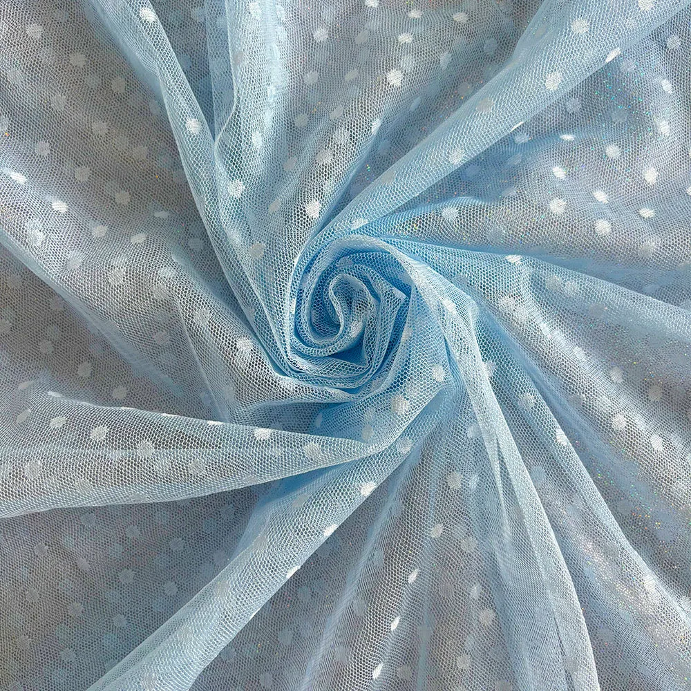 قماش جاكار دوت شبكي من الدانتيل ، تول لفساتين النساء ، ملابس ذاتية الصنع ، شبكة بوليستر للبعوض ، مواد تطريز مرقعة ، 100x150cm