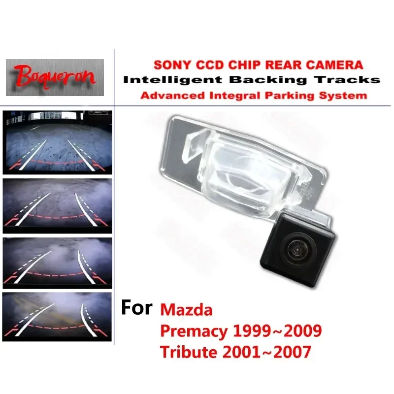 

for Mazda Premacy 1999~2009 Tribute 2001~2007 CCD Car Backup Parking Camera Intelligent Tracks Dynamic Guidance Rear View Camera