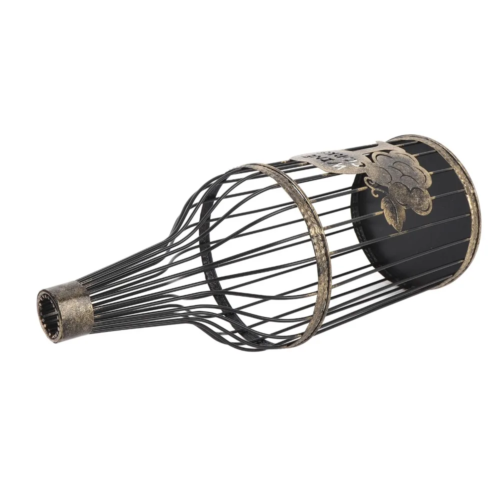 Metal Construction Wine Cork Holder Steel Material 15 x 15 x 38 Cm Decorative Cork Barrel Bottle Shape Design Large Capacity