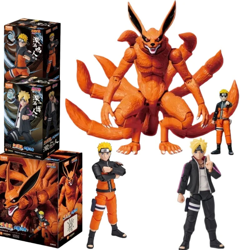 Blokees nouveau Anime Naruto figurines jouets Naruto Uzumaki neuf queues légende édition Naruto bête Kurama assemblage modèle cadeau