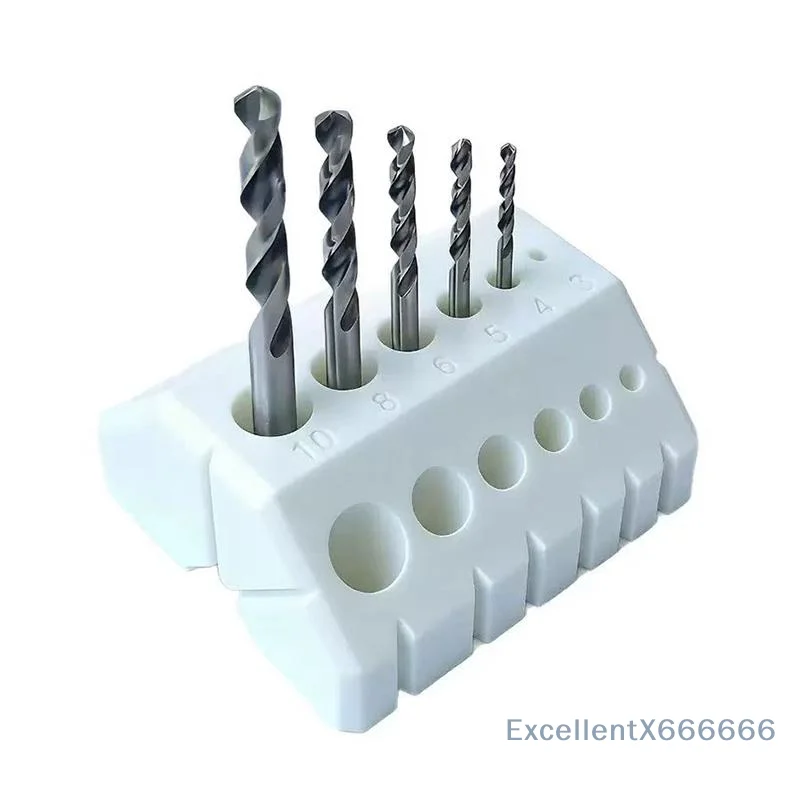 Eco Green Plastic Drill Bit Storage Organizer Holder with Clear Size Markings for Garage DIY Hobbyist Daily Use
