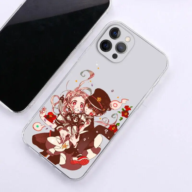 Japan Cartoon Animation Toilet Bound Hanako Kun TPU Case for iPhone 13 11 12 Mini Pro X XS XR Max 7 8 6 Plus SE 2020 Back Cove